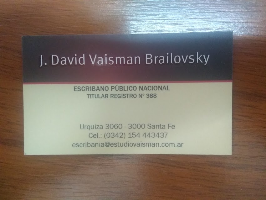 Escribania VAISMAN BRAILOVSKY