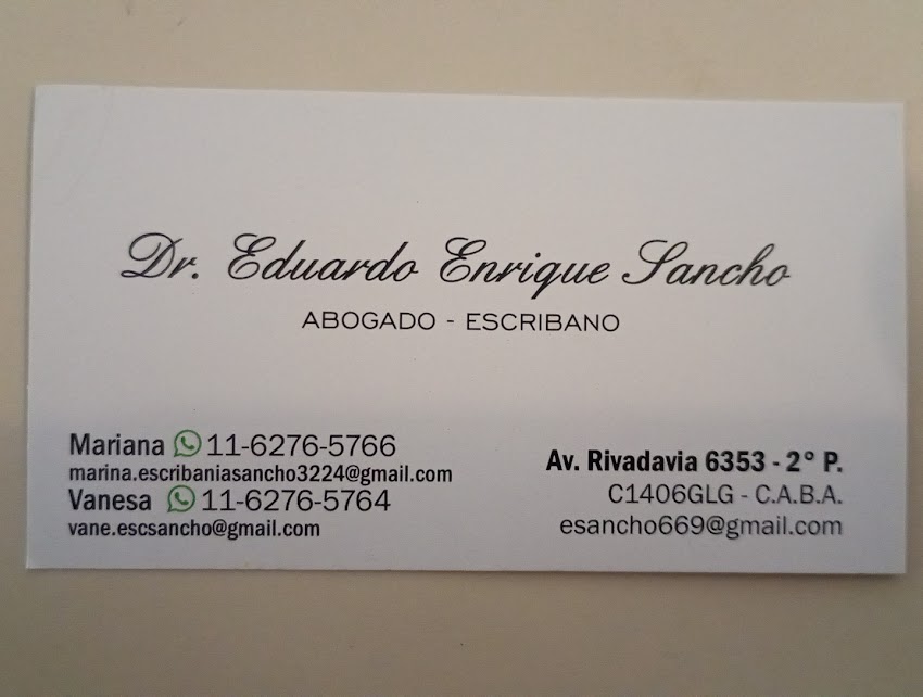 ESCRIBANIA SANCHO