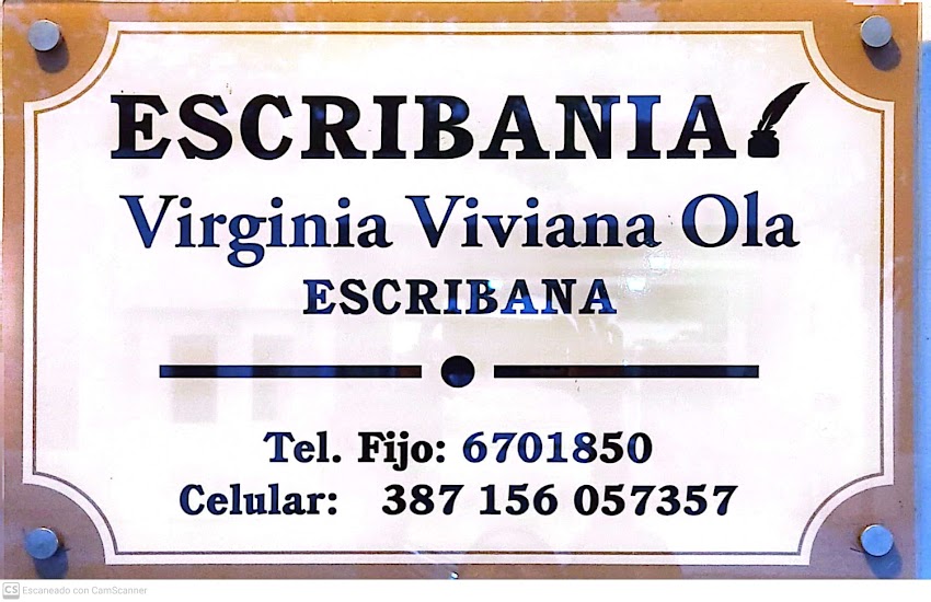 Escribanía Virginia Viviana Ola