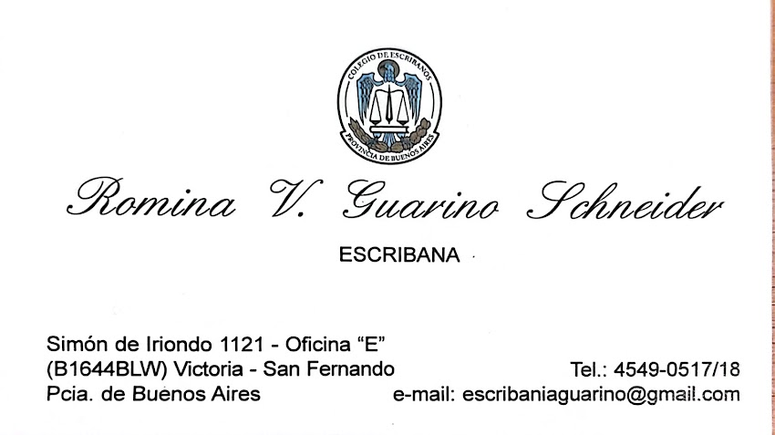 ESCRIBANIA GUARINO