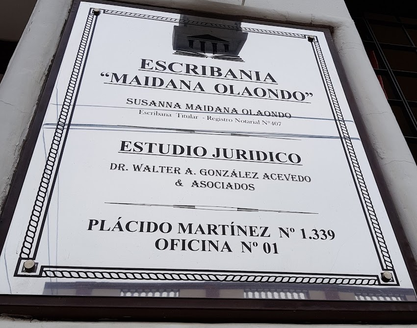 ESCRIBANIA MAIDANA OLAONDO SUSANNA