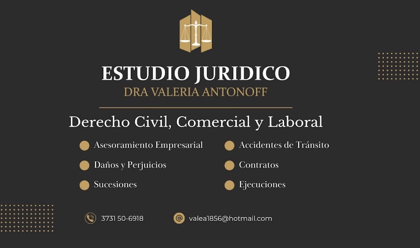 Estudio Jurídico Dra. Valeria Antonoff